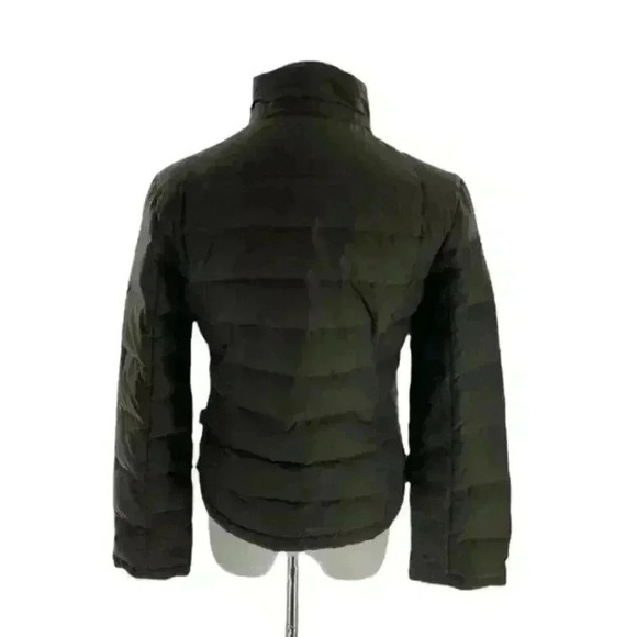 Calvin Klein Women's Olive Green Front & Side Zip Down Jacket Size Small - Picture 3 of 10